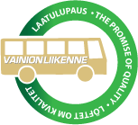 Vainion Liikenne - Laatulupaus - The Promise of Quality - Lftet om Kvalitet